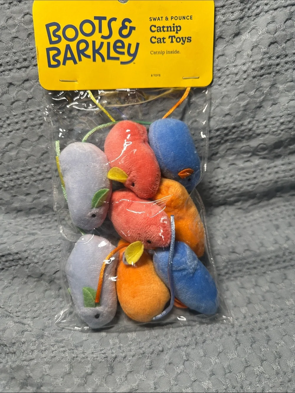 Boots & Barkley Bright Plush Catnip Toy Bundle -NWT
